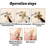 Obrotowe zawieszki do zdobienia paznokci, 20 Stück Spinning Charms do paznokci Obrotowe łożysko do paznokci Für Nail Art Design DIY Crafting Schmuck Zubehör