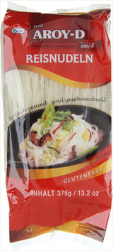 Makaron ryżowy Aroy-D Bezglutenowe opakowania 3 mm (1 opakowanie x 375 g)