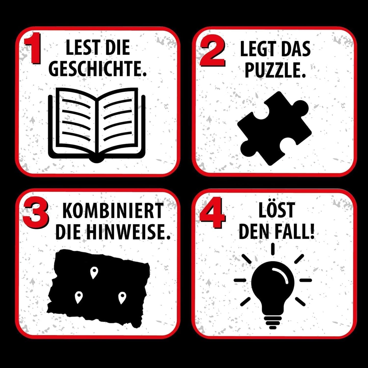 Umrzeć Drei??? Dzieci - Puzzle kryminalne - Uwaga, potwór morski Od KOSMOS 680664, 150 elementów, Świecące w ciemności, Czytanie, puzzle, rozwiązywanie zagadek, puzzle detektywistyczne dla dzieci od 7 roku życia Puzzle Naty Shop