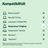przez Amazon Lungo Aluminium-Kaffeekapseln, kompatybilny z Nespresso, mittelgeröstet, 100 Stück (5 Packungen mit je 20 Stück) – Rainforest Alliance zertifiziert
