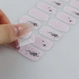 JMEOWIO Nagelfolie UV Härtend Schlange Stern Żelowe paski do paznokci UV Nagelsticker Nagelaufkleber Nail Art Dekoration Nageldesign Zubehör