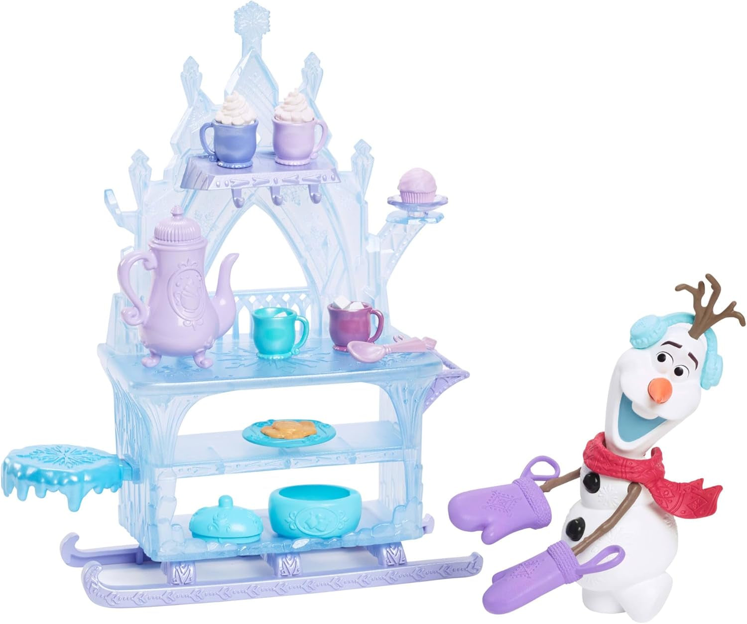 Mattel Disney Lalka Elsa Królowa Lodu, Lalka Królowej Lodu, Czesane Blond Włosy, Meble, Zdejmowane Buty, Prezenty Disneya, Zabawki 3-letnie, HLW47 Naty Shop Olaf Dolls