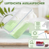 YASHE Słoiki do przechowywania żywności z pokrywką, 12-częściowy zestaw plastikowych słoików do przechowywania, bez BPA, w 100% szczelne, z możliwością układania w stosy, przezroczyste pudełka do przechowywania żywności Naty Shop