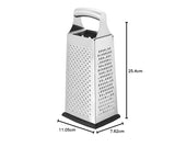 Obieraczka Naty Shop solidna, kwadratowa tarka do sera ze stali nierdzewnej z antypoślizgową podstawą