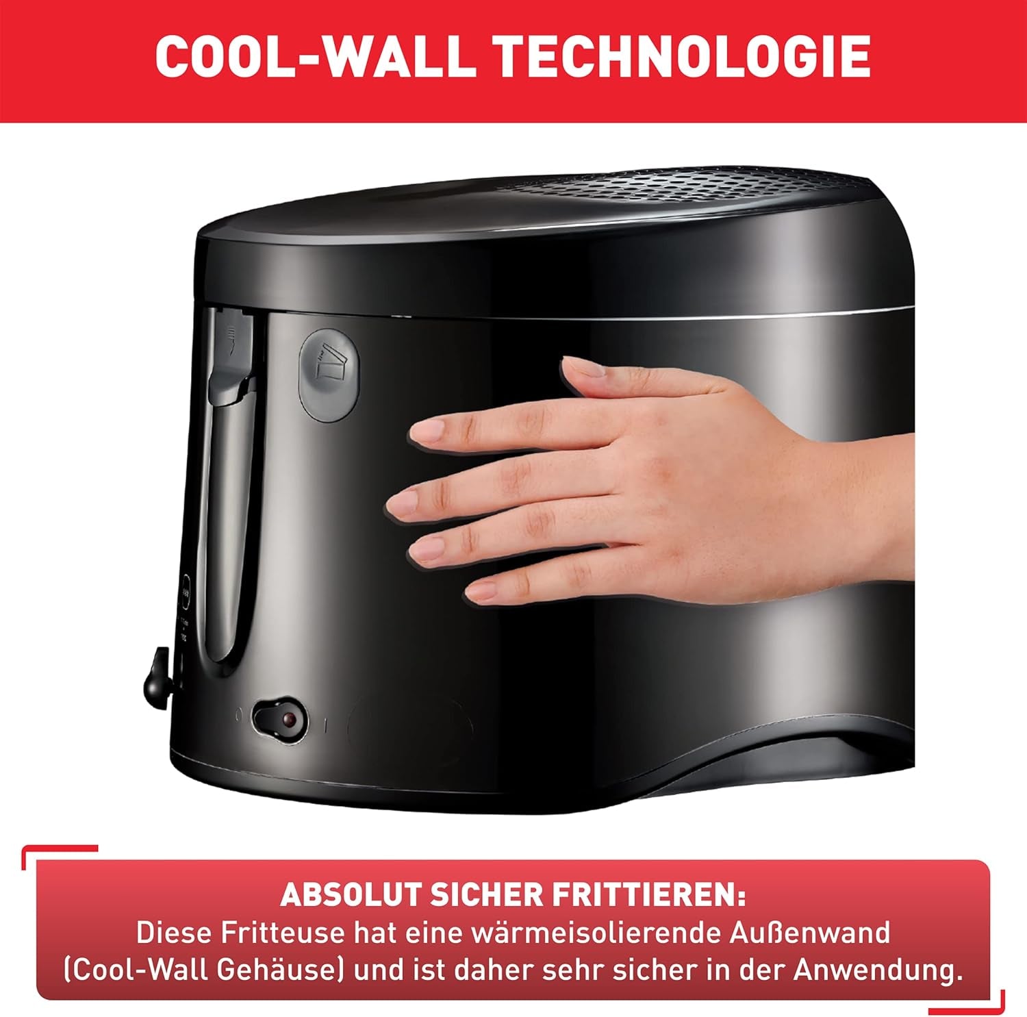 Frytownica Tefal Maxi Fry, technologia Cool Wall, 1,2 kg, regulowany termostat