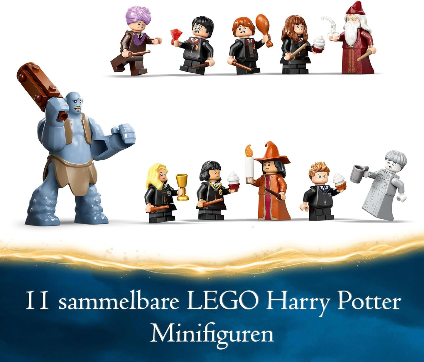 LEGO Harry Potter Zamek Hogwart: Wielka Sala, zabawka kolekcjonerska z 11 minifigurkami, w tym Hermioną Granger, magiczny prezent dla chłopców i dziewcząt 76435 Zestawy do budowania Besuche den LEGO-Store