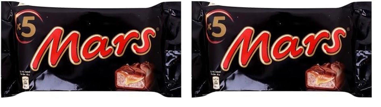 Mars Batony czekoladowe Karmelowa czekolada 1 opakowanie 5 batoników (1 x 225 g) (2 sztuki w opakowaniu)