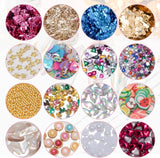 7 Boxen Strasssteine ​​​​Nägel, zestaw do zdobienia paznokci Strass Nagelglitzer Paillettes Nagel-Edelsteinen Kristalle Perlen Diamanten Metall Nieten Für DIY Dekoration Nageldesign (wielokolorowy)