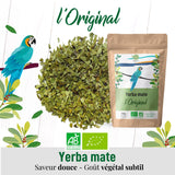 ORIGEENS BIO YERBA MATE TEA 200G - Oryginalna I Bio Yerba Mate niepalona, ​​liście, bez łodyżek, pyłu i okruszków I Napój energetyzujący i detoksykujący