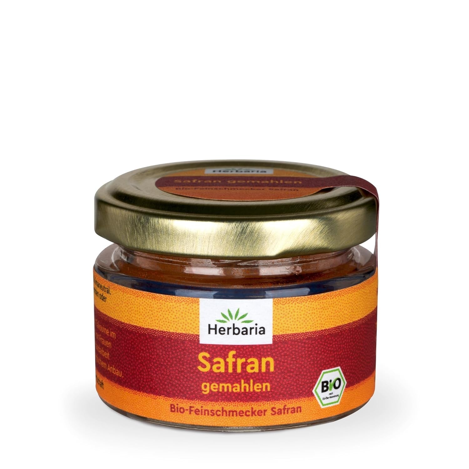 Herbaria Safran-Fäden bio 0,5g im Glas – Bio Saffron-Fäden aus dem bereicht Safran-Ort Taliouine in Marokko – Safranfäden in Premium Bio-Qualität – Saffron Premium - Safran premiera kategorii