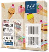 PAW - Serwetki 3-warstwowe (33 x 33 cm) I 20 sztuk I Idealne na przyjęcia, urodziny, święta I Dekoracje stołu na przyjęcia dla dzieci - Serwetki papierowe z kolorowymi motywami - Lody I Lody