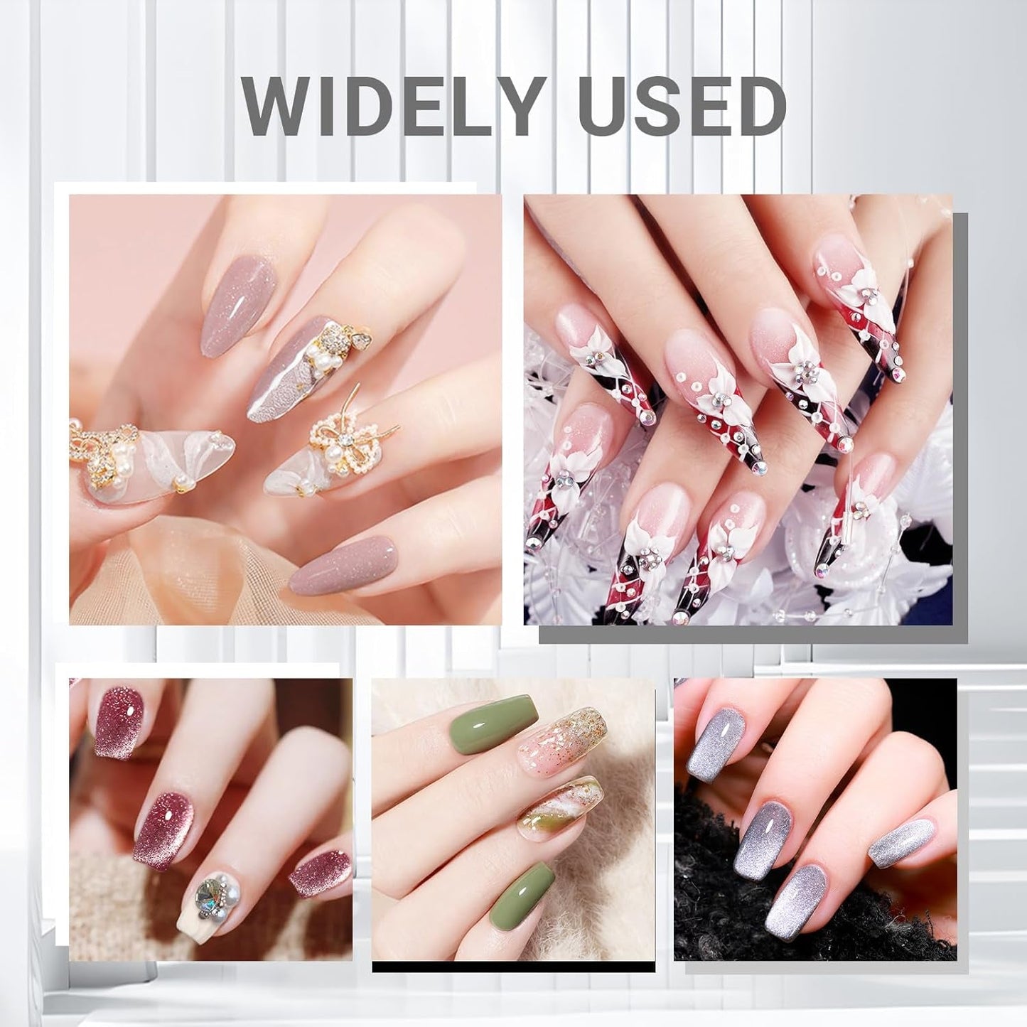 Sularpek 8 Stück Nagel Pinsel Set, Pinsel Für Gelnägel, Nageldesign Pinsel, Narzędzia do zdobienia paznokci, Nailart Pinsel Für Gel Acryl Nägel Nailart