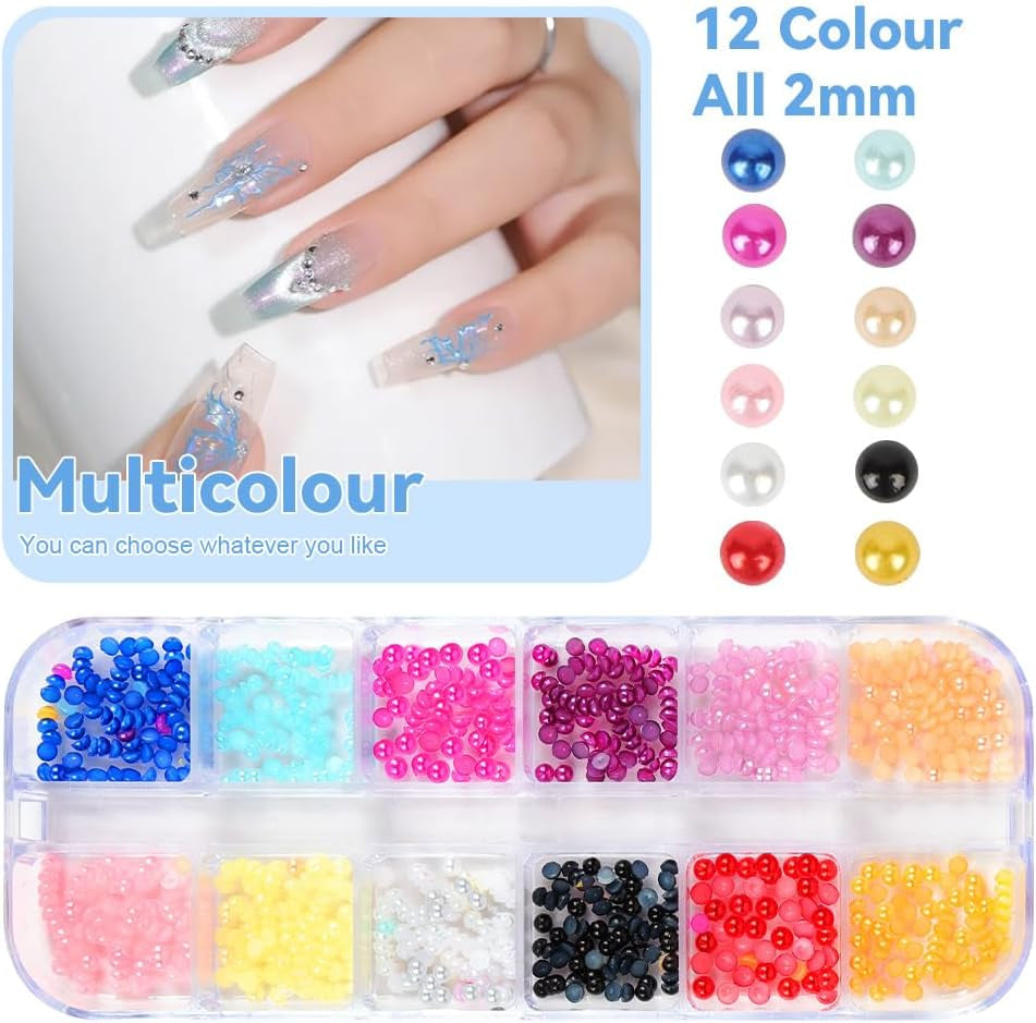 Harz Strasssteine ​​4200 szt. Strass Kristalle 1Mm-5Mm Gemischte Kinder Bastelsachen Kit Mit Strass Mit Picking Pinzette Und Stift Für DIY Nägel Kleidung Kunsthandwerk Gemischt Becher Party (A)
