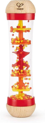 Hape zaklinacz deszczu | mini zabawka muzyczna z drewnianymi dzwoneczkami, niebieska Baby Toys Naty Shop Red