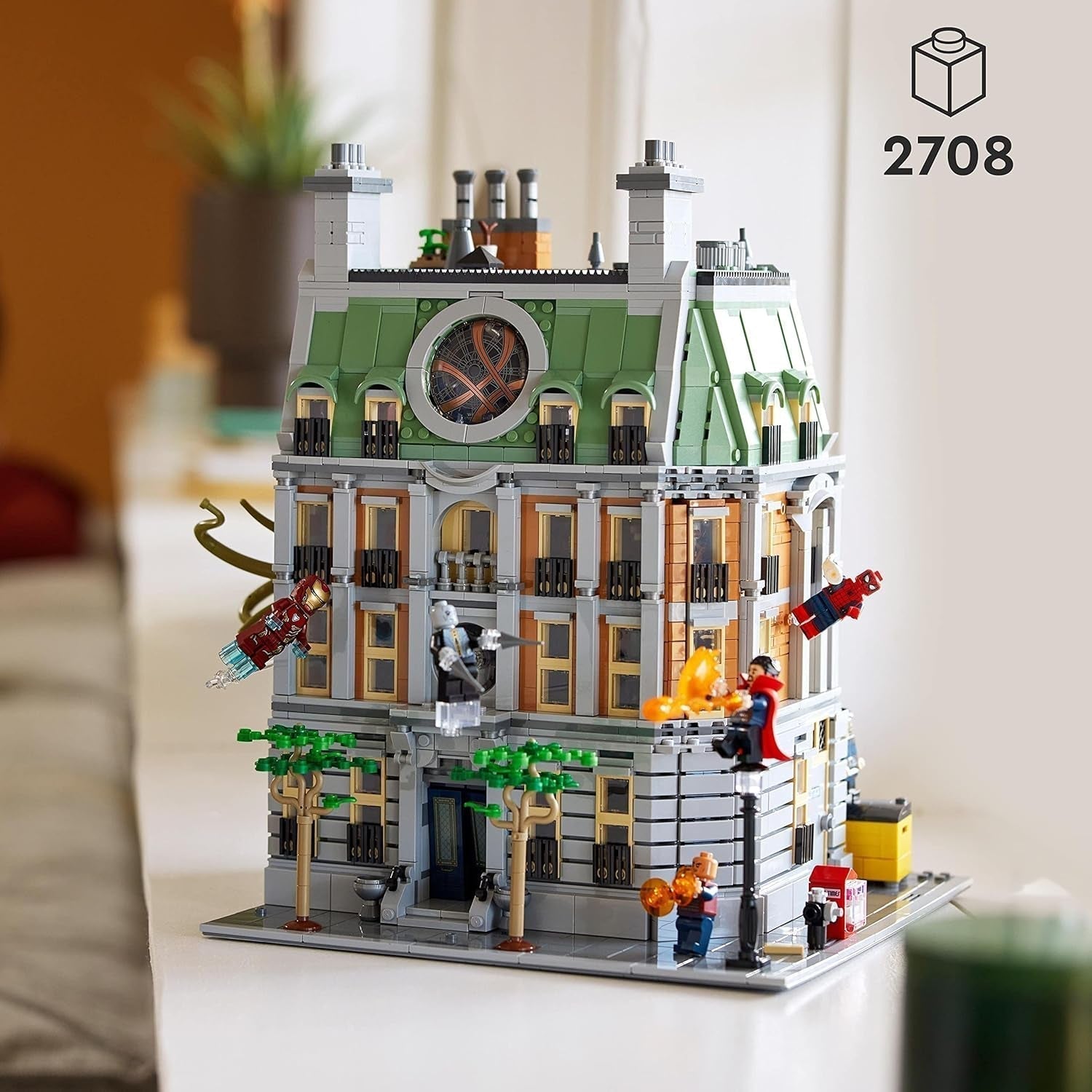 LEGO Marvel Sanctum Sanctorum 3-piętrowy modułowy zestaw do budowania z minifigurkami Doktora Strange'a i Iron Mana Avengers: Endgame Dom zabawkowy Fan Kolekcjonerski Świetny wystrój pokoju 76218 Zestawy do budowania Kup w sklepie LEGO