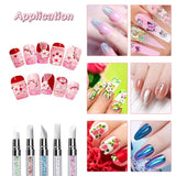 Qufiiry 5 sztuk Silikon Nagel Pinsel, Gel Schnitzen Pinsel, Silikon-Modellierpinsel Set, Doppel Köpfe DIY Maniküre Werkzeug