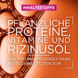 L'Oréal Paris Elvital Maska przeciw rozdwajaniu się końcówek do włosów długich i zniszczonych, Intensywna kuracja spłukująca, Z witaminami roślinnymi i olejkiem rycynowym, Maska Super Build-up Dream Długość, 1 x 300 ml Naty Shop Maska do włosów