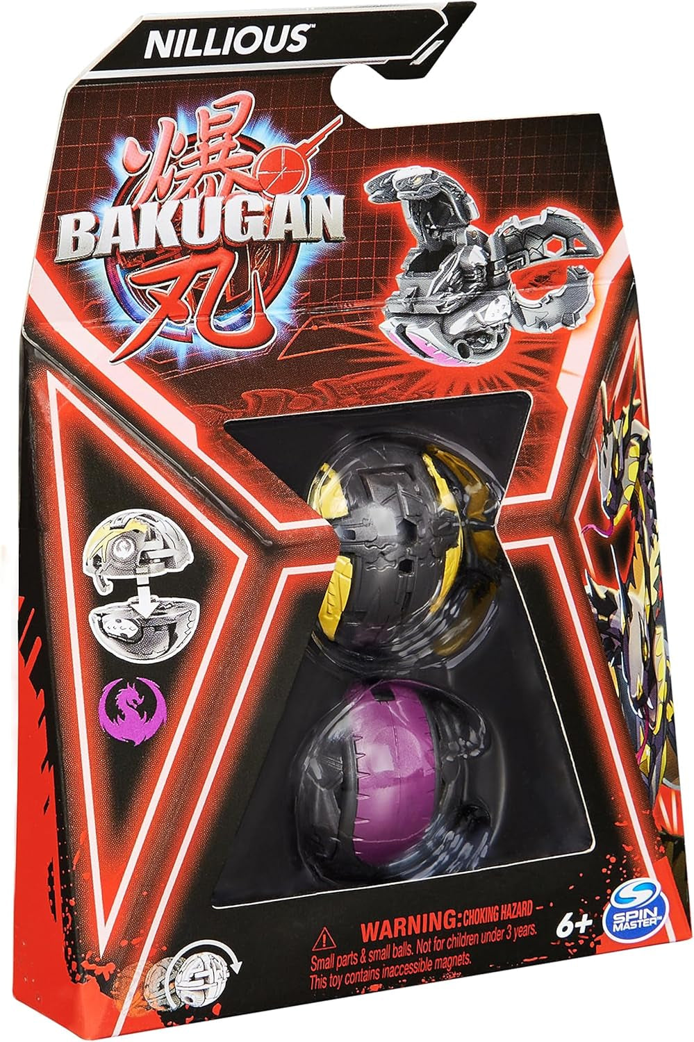 Bakugan 3.0 Core Ball 1-pak, konfigurowalna figurka z kolekcjonerską kartą postaci, różne warianty, dla dzieci w wieku 6+ Figurki Naty Shop