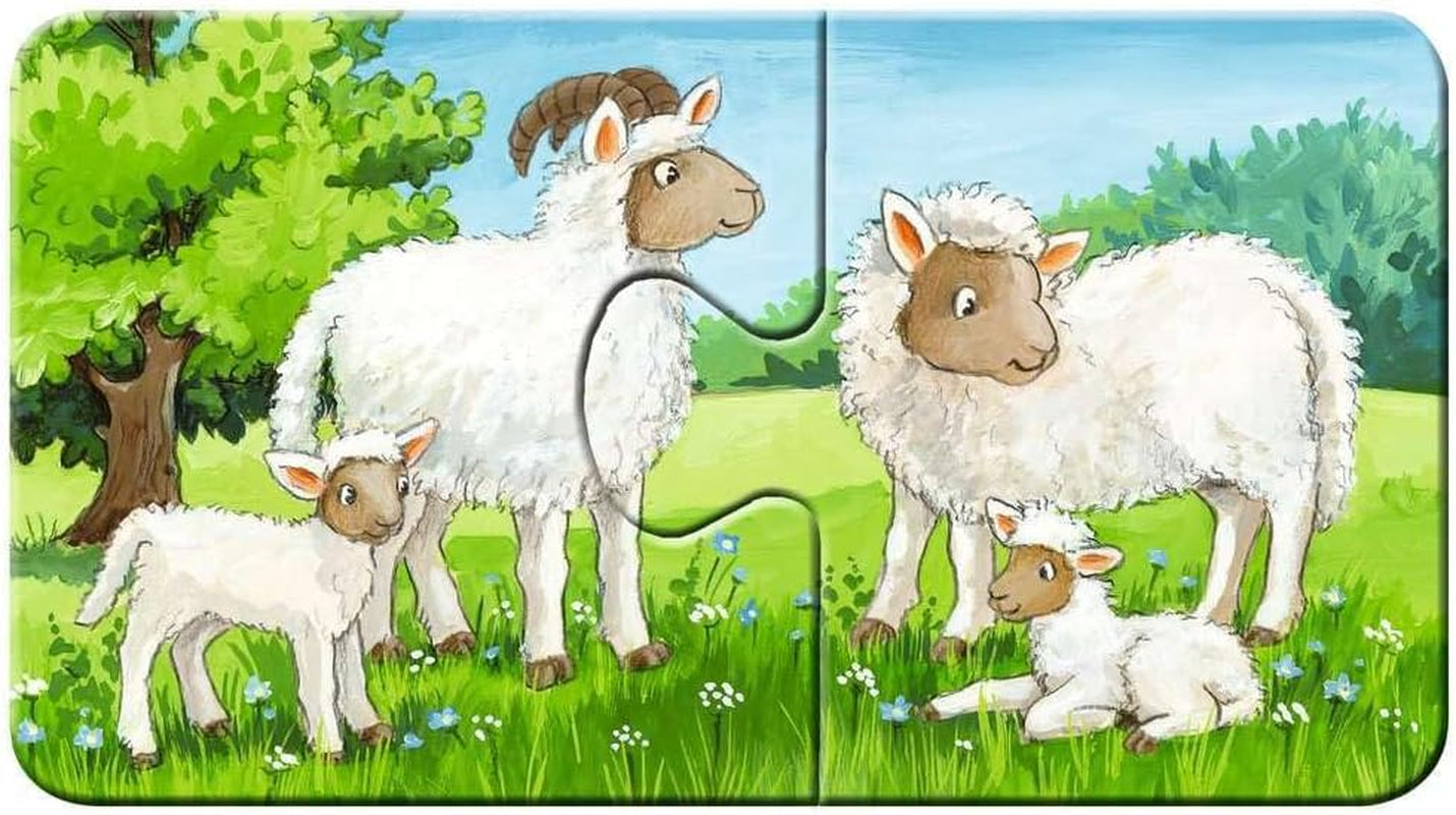 Puzzle Ravensburger dla dzieci - 05072 Rodziny zwierząt hodowlanych - Moje pierwsze puzzle 9X2 - Puzzle dla 2-latków Puzzle Naty Shop