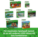 LEGO Minecraft Dom Żabi, zabawkowy domek z figurkami zombie, śluzu i tonącego człowieka oraz akcesoriami, takimi jak zabawkowa łódka i stół warsztatowy, prezent dla chłopców i dziewcząt od 8 lat 21256 Zestawy do budowania Besuche den LEGO-Store