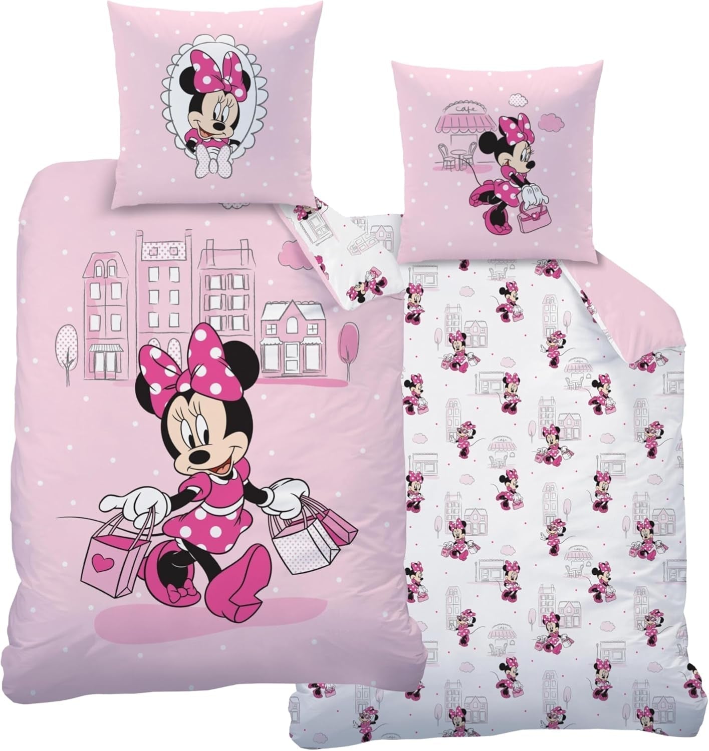 Pościel dziecięca, różne postacie z kreskówek, 100% bawełna Pościel - dziecięca Naty Sklep Minnie Mouse