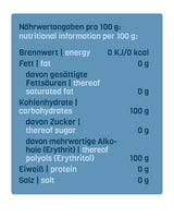 Nosugarsugar Erythrit Puder Streudose - Puderzuckerersatz Kalorienfrei, opakowanie 19Er (19 X 250 G) Słodziki Naty Shop