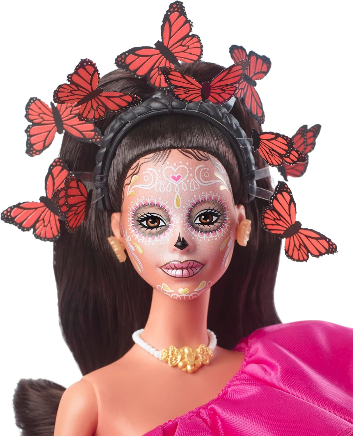 Lalka Barbie Day of the Dead – edycja limitowana z tradycyjnym strojem i biżuterią, zawiera stojak i certyfikat kolekcjonerski, dla kolekcjonerów i fanów w wieku od 6 lat, HJX14