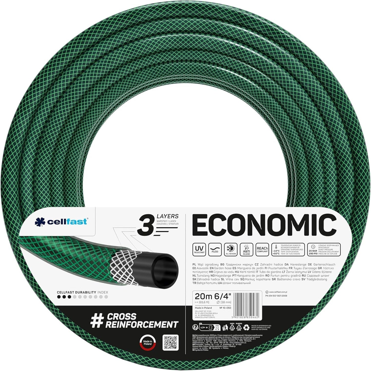Wąż ogrodowy Cellfast ECONOMIC 20m, 5/8", 10-010