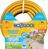 HOZELOCK - Wąż Tricoflex Ultraflex Ø 12,5 mm (1/2") 20 M: Elastyczny wąż ogrodowy, odporny na warunki atmosferyczne, skręcanie i zginanie, wykonany w 40% z PVC pochodzącego z recyklingu [117002], żółty