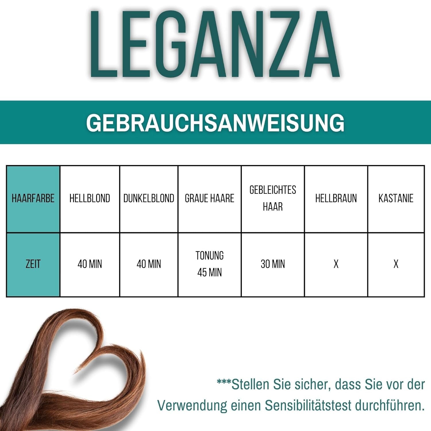 Leganza Naturalny balsam do farbowania włosów Color 71 Café Latte | Farba do włosów bez amoniaku | Wzbogacony 7 naturalnymi olejkami | Farba do włosów Naty Shop 150 ml