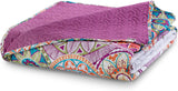 Decoking 12222 Narzuta 200X220 cm Różowy Fioletowy Biały Kolorowy Antracyt Narzuta Dwie Strony Kolorowy Różowy Biały Fioletowy Pikowanie Bibi Łóżka i Koce Besuche den DecoKing-Store