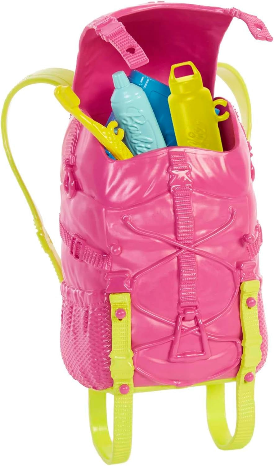 Podwójna lalka Barbie HDF74! Brooklyn Camping Doll (Brunetka z plecionymi warkoczami, ok. 29 cm) ze szczeniakiem, plecakiem, śpiworem, 10 akcesoriami kempingowymi, prezentem dla dzieci w wieku 3 lat i starszych