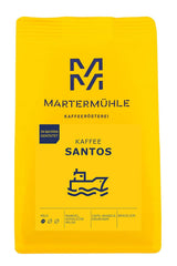 Martermühle Santos Kaffeebohnen 1kg łagodna I Arabica I Aromat: Migdałowy, Süssliche Milde I Ganze Kaffee-Bohnen schonend geröstet, säurearm