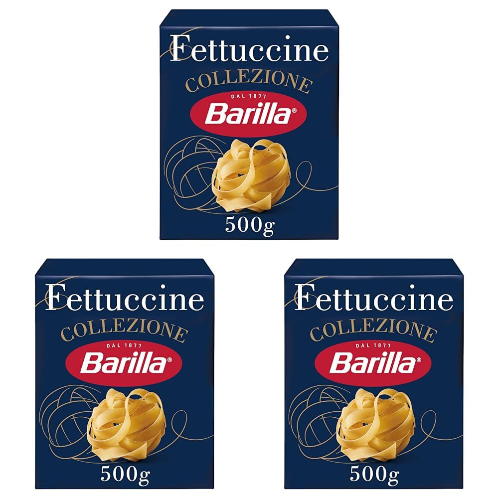 Pasta Barilla Collezione Fettuccine, (1 x 500 g) (3 sztuki w opakowaniu)