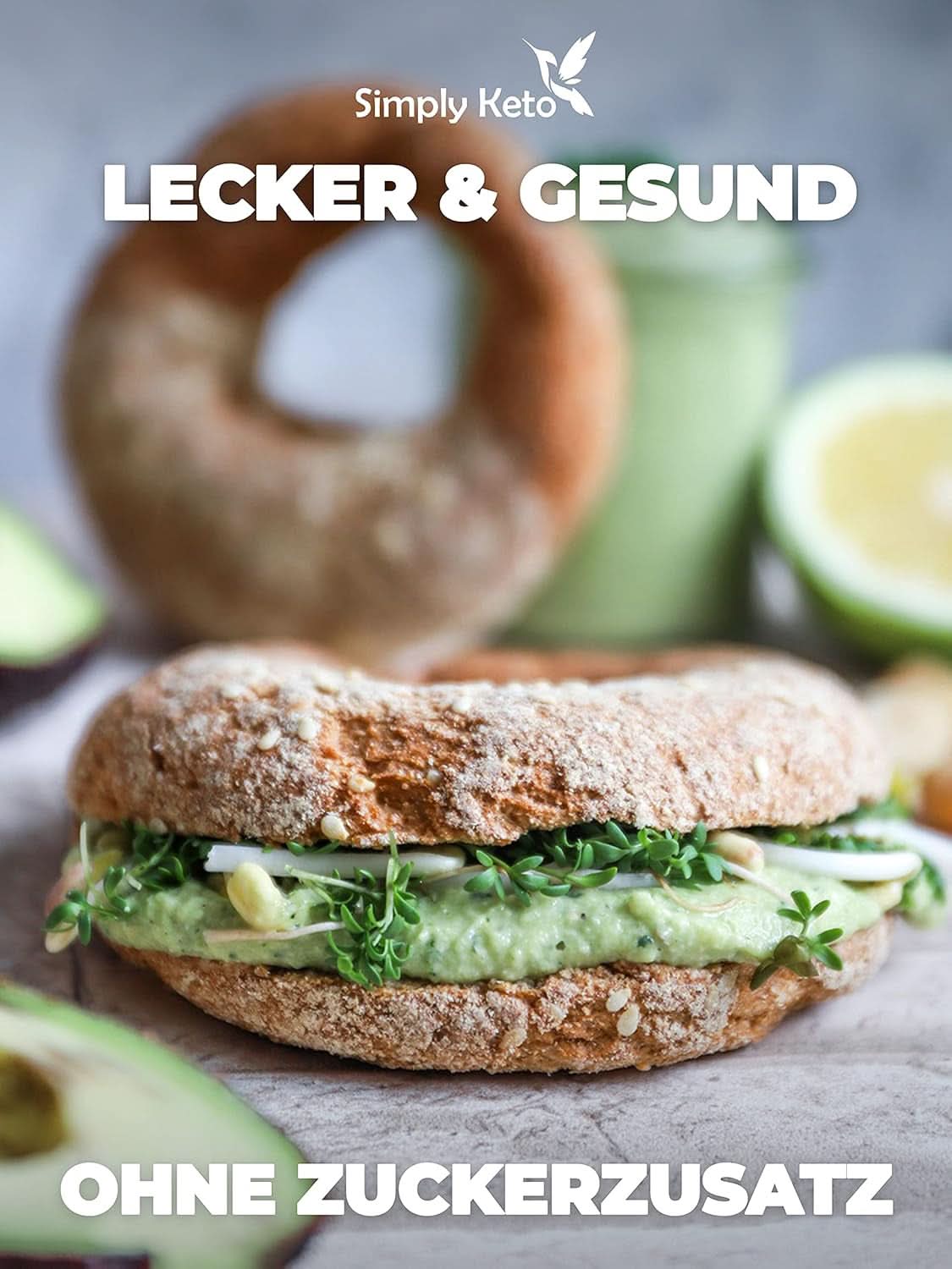 Simply Keto Lower Carb* Mieszanka do pieczenia bajgli dla osób z niską zawartością węglowodanów* i diety ketogenicznej - bez laktozy i glutenu - 335 gramów Naty Shop Kitchen