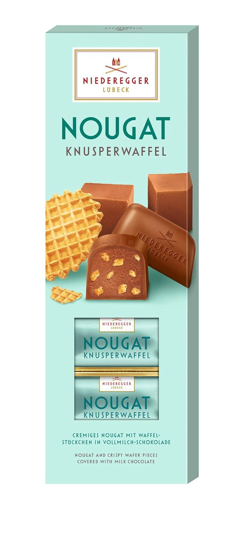 Niederegger Nugat chrupiące gofry, 100 g