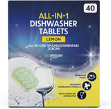 Tabletki do zmywarki All-In-One, cytrynowe, 40 tabletek Naty Shop Detergenty kuchenne