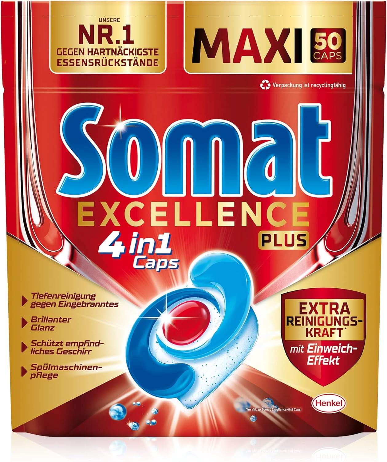 Somat Excellence plus kapsułki 4w1 (50 kapsułek), tabletki do zmywarki Naty Shop