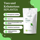 Ekologiczna herbata zielona z jaśminem 100 g (50 filiżanek) | Herbata jaśminowa z Chin luzem, organiczna jakość REPLANTEA
