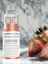 Sugarflair Pump Powder Spray, Glitter, Blush, Glitter - barwnik spożywczy do ciast, spray bez aerozolu do ciast, muffinek i nie tylko - 10 g