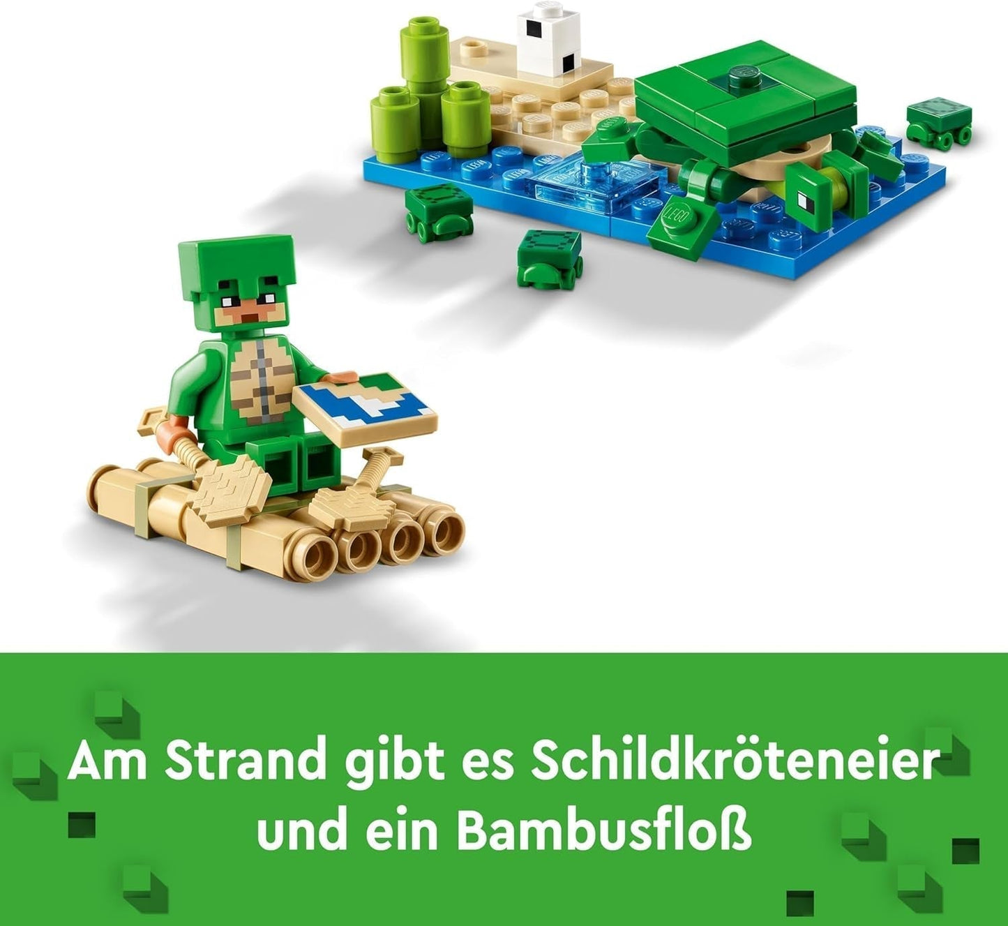 LEGO Minecraft Domek na plaży dla żółwi Domek z akcesoriami dla dziewcząt i chłopców od 8 lat, zestaw ze zwierzętami i postaciami z gry wideo, prezent dla graczy 21254 Zestawy do budowania Besuche den LEGO-Store