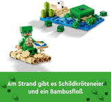 LEGO Minecraft Domek na plaży dla żółwi Domek z akcesoriami dla dziewcząt i chłopców od 8 lat, zestaw ze zwierzętami i postaciami z gry wideo, prezent dla graczy 21254 Zestawy do budowania Besuche den LEGO-Store