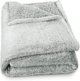 Aqua-Textil Puszysty Przytulny Koc 150 X 200 Cm Szary Biały Melange Pluszowy Koc TV Narzuta Sherpa Polar Oeko-Tex Ottawa Łóżka i koce Besuche den aqua-textil-Store Polar Sherpa Biały Szary Wygodny Koc 150 X 200 Cm