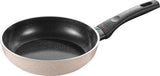 Patelnia Ledro, 24 cm, aluminiowa, odpowiednia do indukcji, nieprzywierająca powłoka ceramiczna, Thermopoint, Made in Italy, beżowa Garnki i patelnie Naty Shop 20 Cm