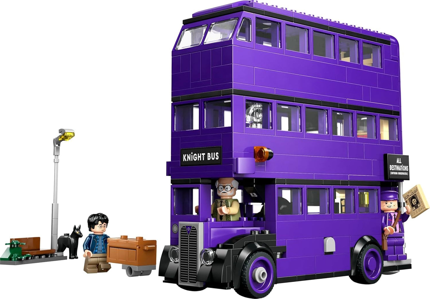 LEGO Harry Potter Przygody z podróżującym rycerzem Zestaw do budowania 5 minifigurek, w tym Ernie Prang, Stan Shunpike i autobus Łapy Zabawka dla fanów Czarodziejskiego Świata Chłopcy i dziewczęta w wieku 8 lat 76446 Zestawy do budowania Beuche den LEGO-Store