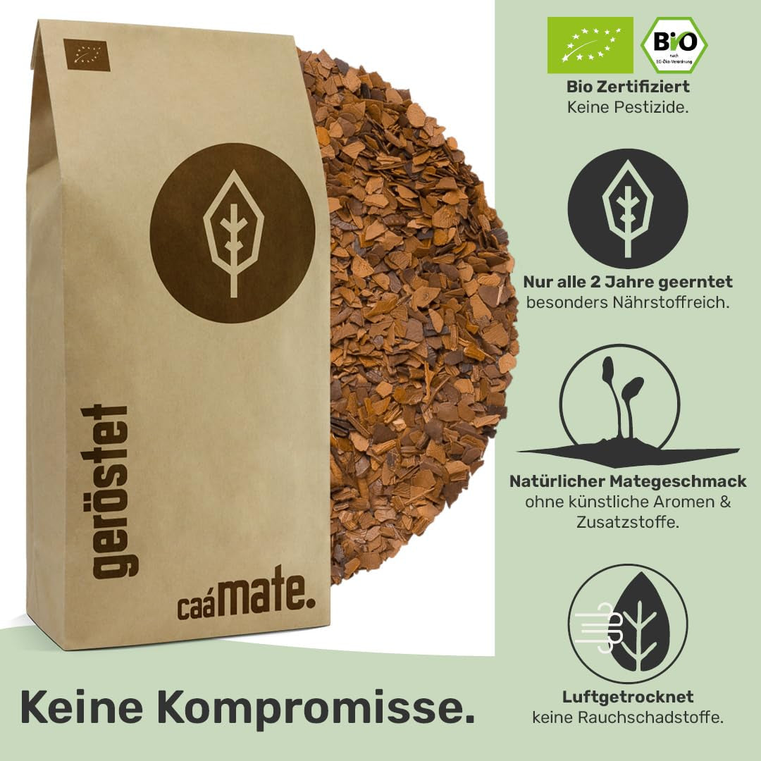Herbata Palona Mate BIO 1 KG ● Herbata Yerba Mate ● Organiczna, Fairtrade i suszona na powietrzu