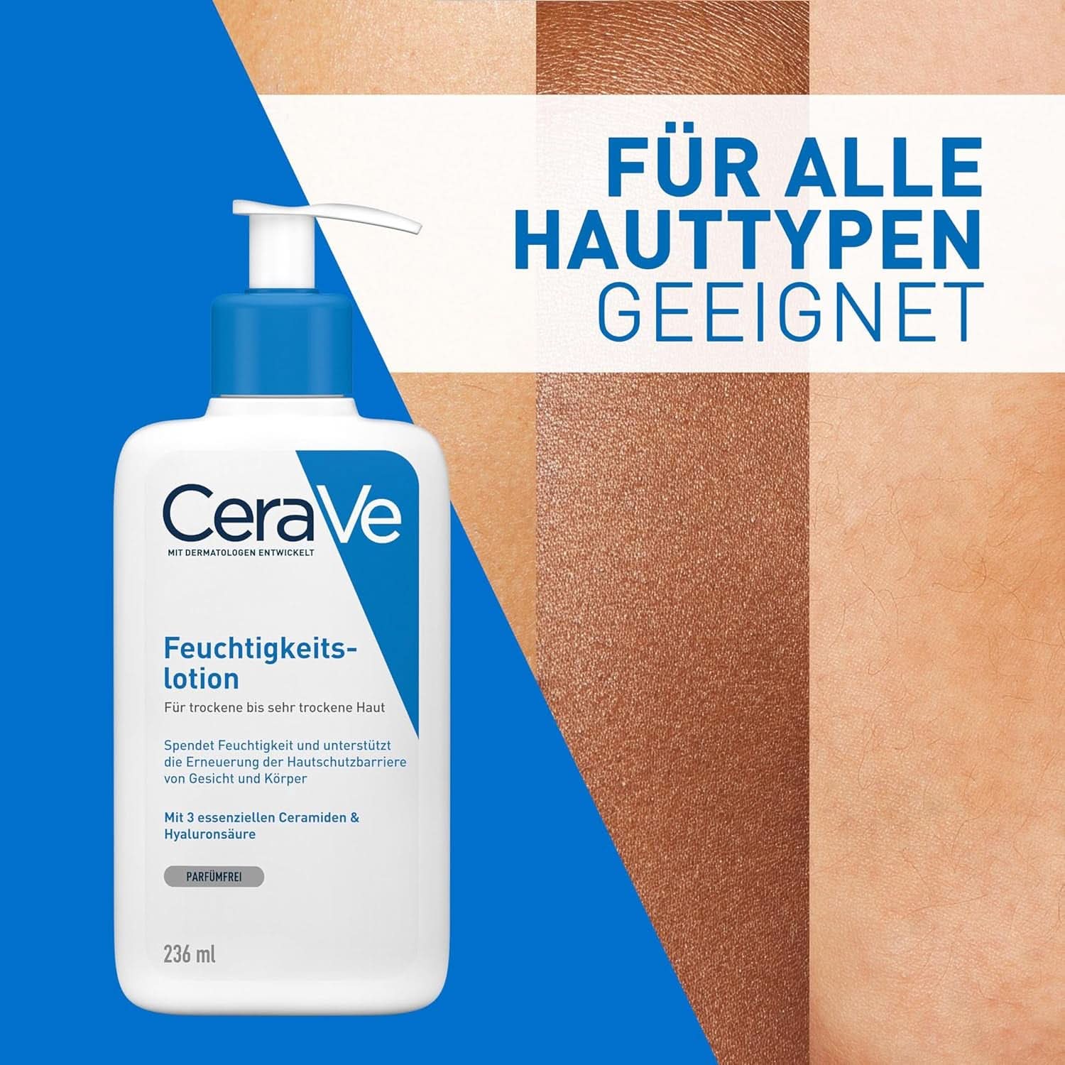 Cerave balsam do ciała z pompką dozującą, odpowiedni do atopowego zapalenia skóry oraz skóry suchej i bardzo suchej, 236 ml Sklep Kosmetyki i Urody Naty
