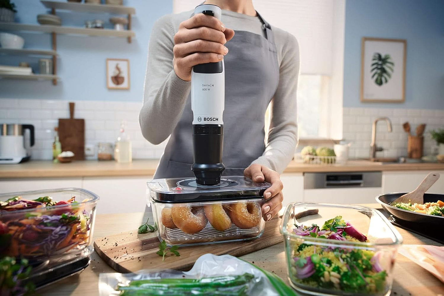 , Mikser Stab, Ergomaster Series 4, Silnik 800 W, Kontroler prędkości, Quattroblade Kitchen Naty Shop
