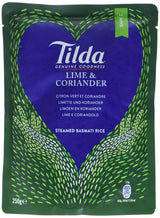 TILDA Ryż Basmati na parze z limonką i kolendrą do kuchenki mikrofalowej, 250g