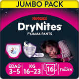 Spodnie od piżamy Dry Nites Dziewczęce 3-5 lat 1 opakowanie (16 sztuk) Naty Shop Domyślny tytuł